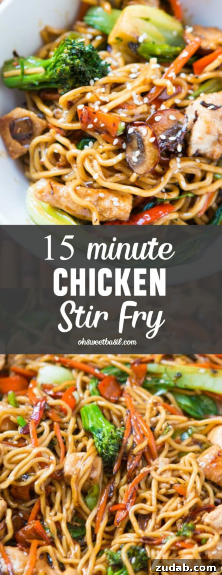 Lightning-Fast 15-Minute Chicken Stir-Fry 10 easy stir fry in white bowl