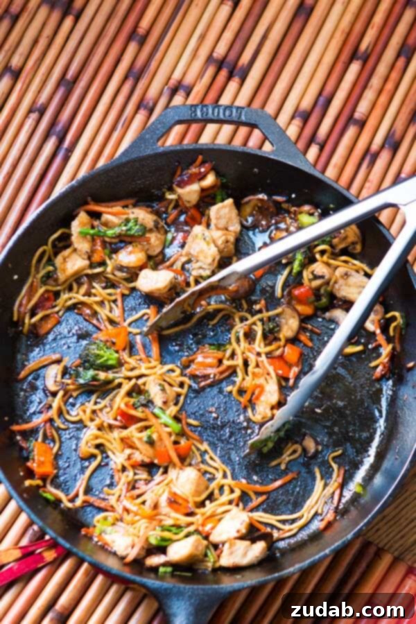 Only got 15 minutes to whip together a fresh and yummy dinner? Try our quick and easy 15 minute chicken stir fry and ditch the grilled cheese. remnants of easy dinner recipe in cast iron skillet