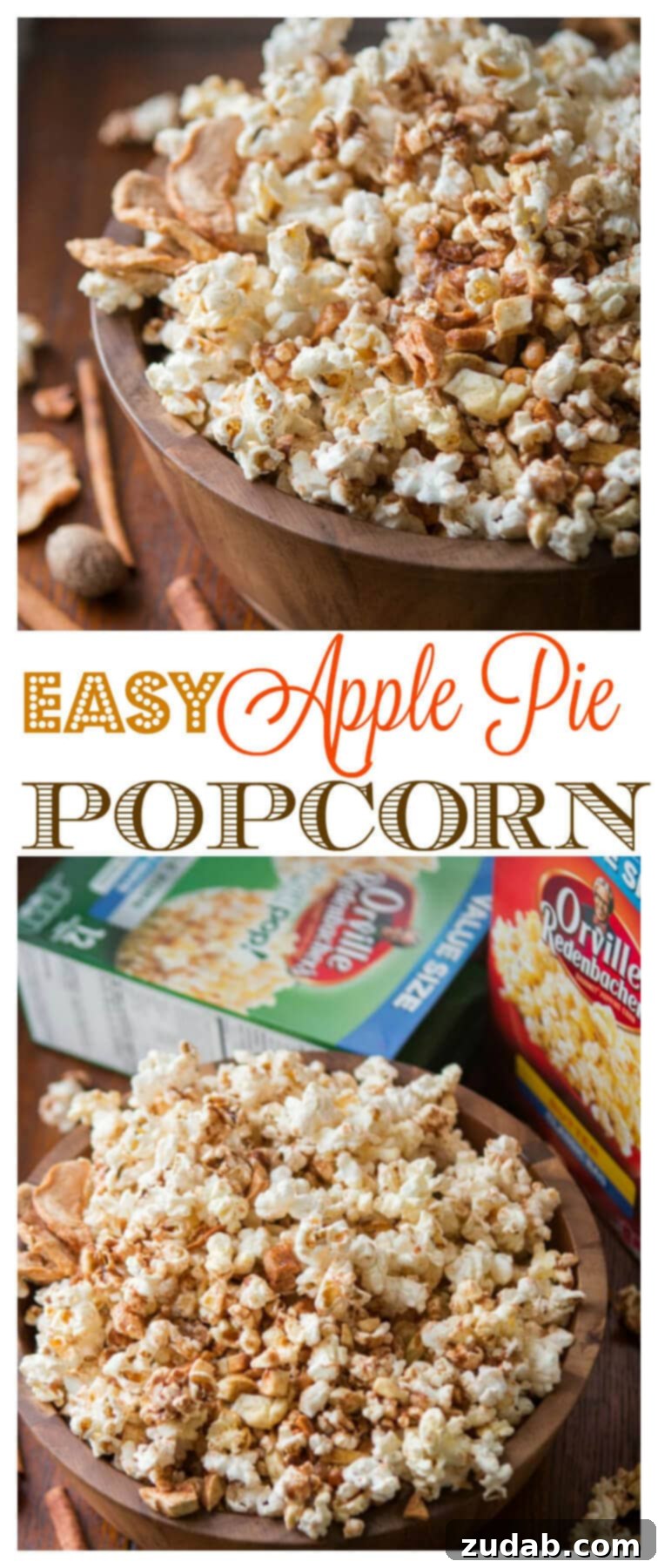Apple Pie Popcorn Delight 2 Delicious Easy Apple Pie Popcorn - A perfect fall treat beyond pumpkin!