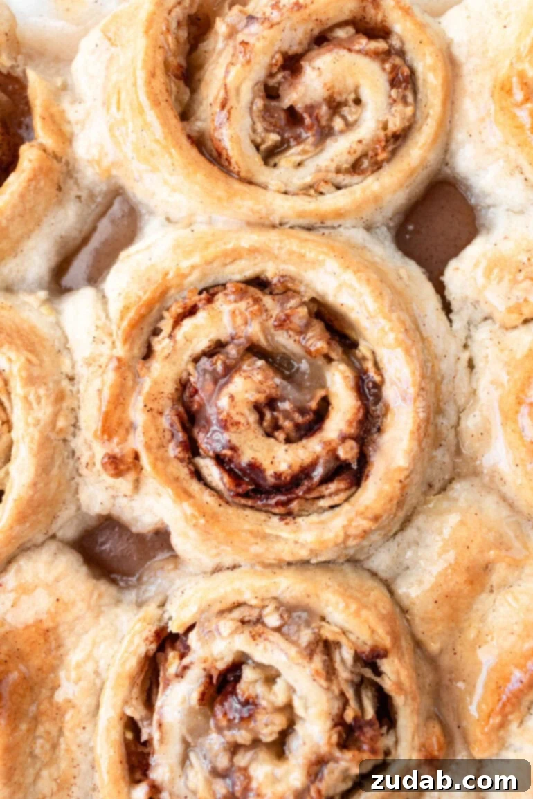 Rustic Orchard Apple Swirls 2 Golden-baked apple cinnamon rolls, fresh from the oven, topped with a sweet glaze. Perfect for autumn breakfast or dessert.