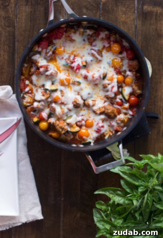 Roasted Root Medley 9 Easy-way-to-use-up-that-bursting-garden-a-cheesy-garden-skillet-Plus-it-can-be-made-with-turkey-meatballs-vegetarian-for-meatlessmonday-or-vegan-ohsweetbasil.com-4