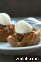 Sweet Skillet Apples 8 Bowl of apple slices with caramel sauce and nuts, a delightful dessert.