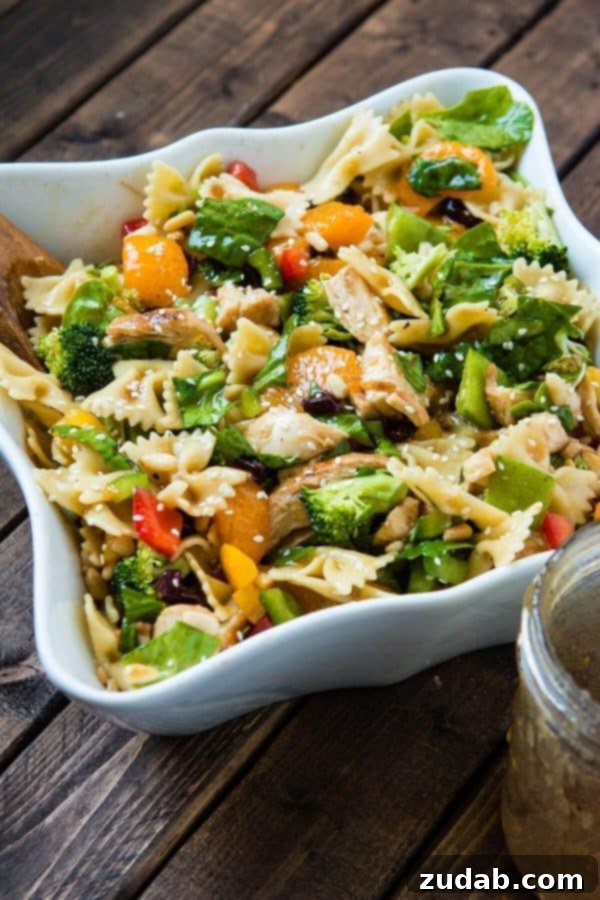 Preparing Ingredients for Teriyaki Chicken Pasta Salad Fresh ingredients laid out, ready for assembly into a delicious Teriyaki Chicken Pasta Salad, highlighting make-ahead preparation.