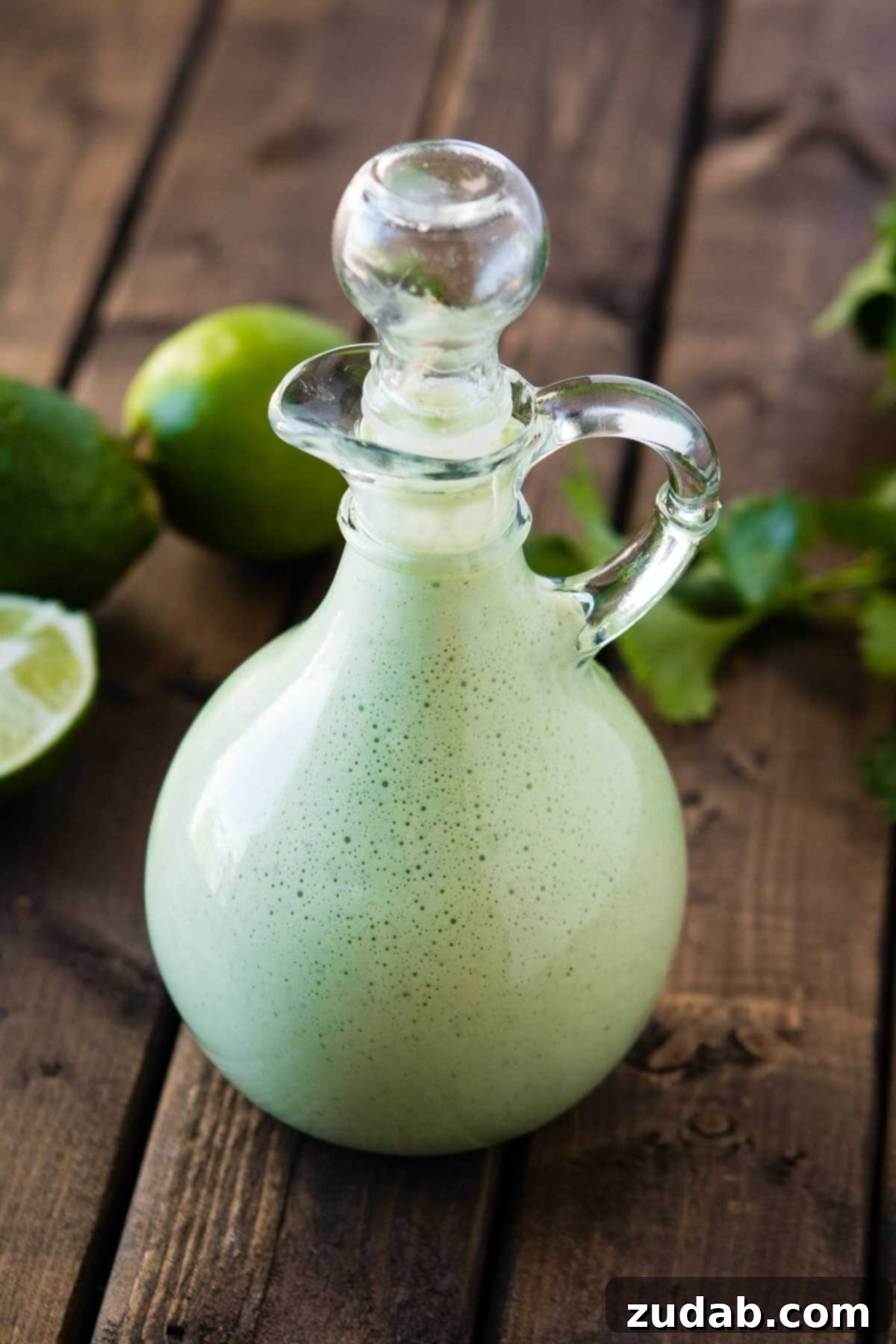 Discover the best Cafe Rio creamy tomatillo cilantro ranch dressing copycat recipe for fresh, homemade flavor! Homemade Cafe Rio Creamy Tomatillo Cilantro Ranch Dressing