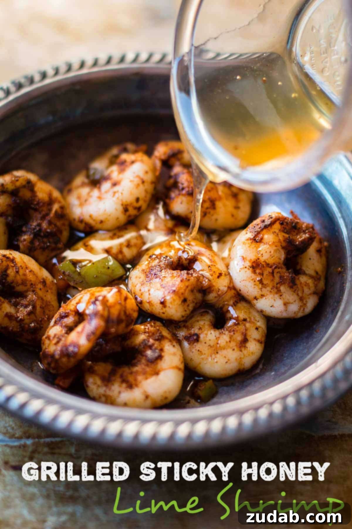 Honey Lime Glazed Grilled Shrimp 3 You can make this grilled sticky honey lime shrimp all summer long and then when the weather turns cold just continue making shrimp in a skillet!