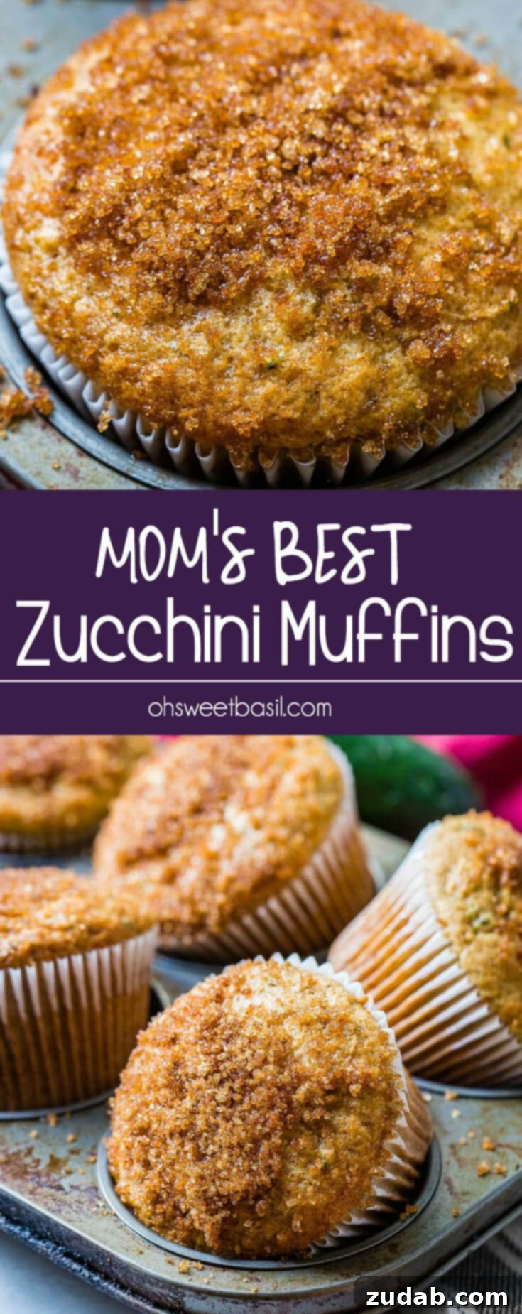 Heavenly Homemade Zucchini Muffins 3 Mom's best zucchini muffins only need a few ingredients but the sour cream is the most important part. Looking for recipe ideas using zucchini? Make these muffins!