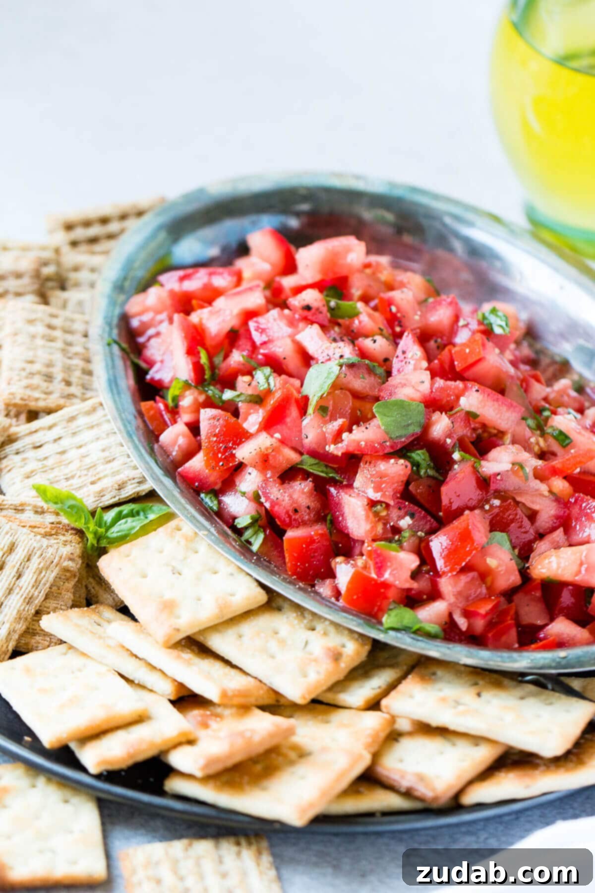 It doesn't take traveling to Italy to know that the simple, classic bruschetta appetizer recipe is the perfect way to use summer tomatoes or impress holiday guests. It doesn't take traveling to Italy to know that the simple, classic bruschetta appetizer recipe is the perfect way to use summer tomatoes or impress holiday guests.