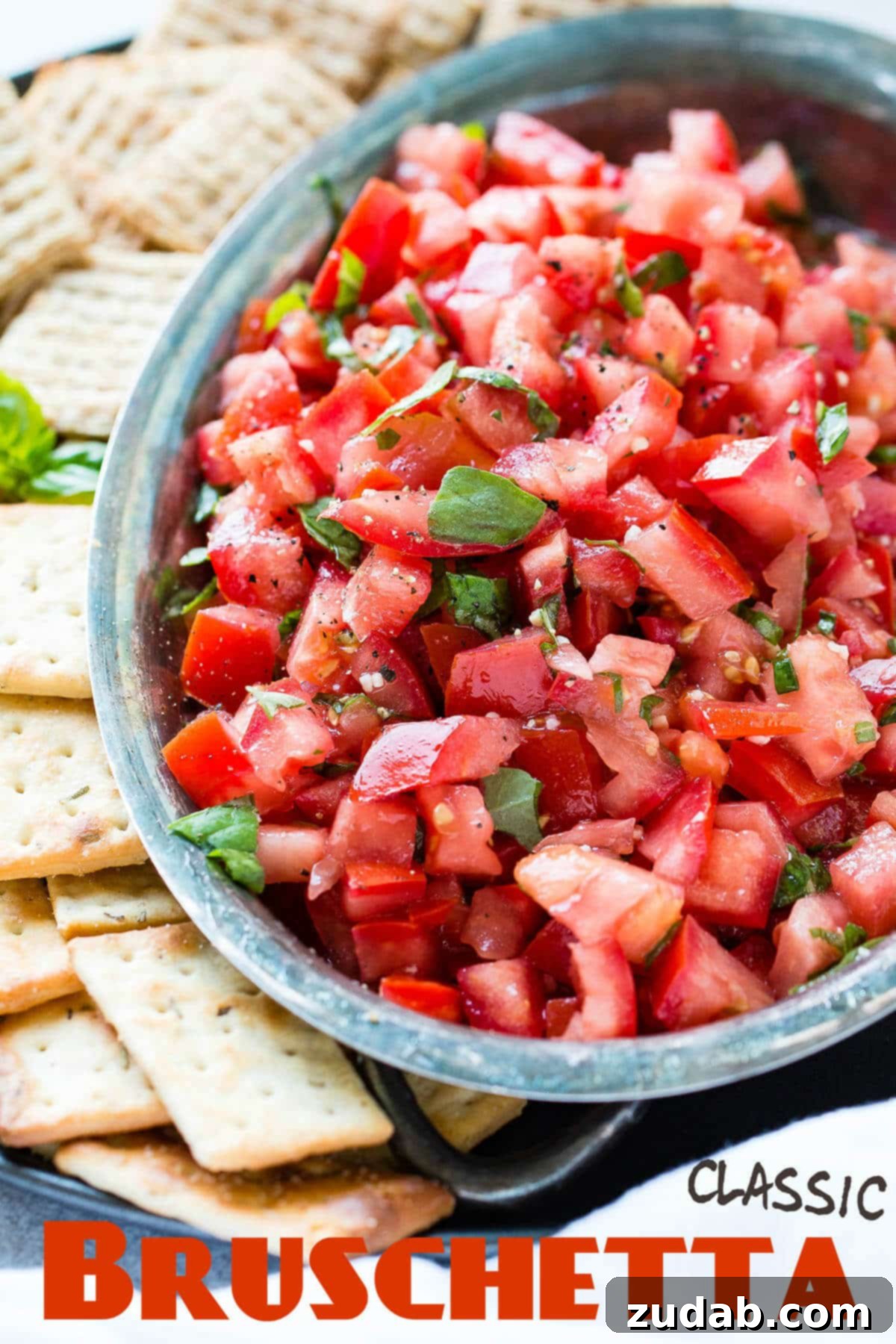 It doesn't take traveling to Italy to know that the simple, classic bruschetta appetizer recipe is the perfect way to use summer tomatoes or impress holiday guests. It doesn't take traveling to Italy to know that the simple, classic bruschetta appetizer recipe is the perfect way to use summer tomatoes or impress holiday guests.