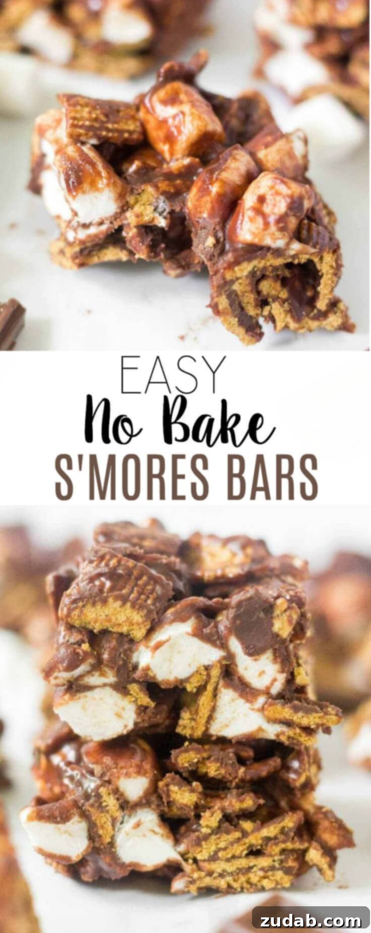 Effortless Smores Bars 3 Learn how to make no bake s'mores bars at home! This simple recipe calls for 4 ingredients and takes under 15 minutes to come together. This summer dessert recipe is so yummy and easy you'll want to make it every week.