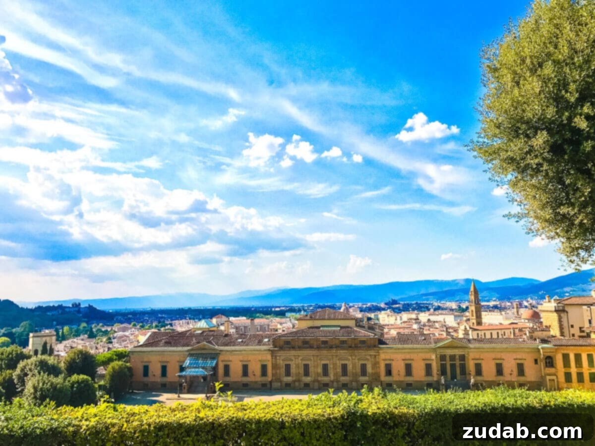 Your Definitive Florence Adventure 16 Palazzo Pitti and the Boboli Gardens, offering spectacular views in Florence.