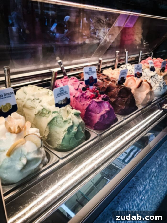 Your Definitive Florence Adventure 29 Gelato in Florence, Italy with a variety of flavors