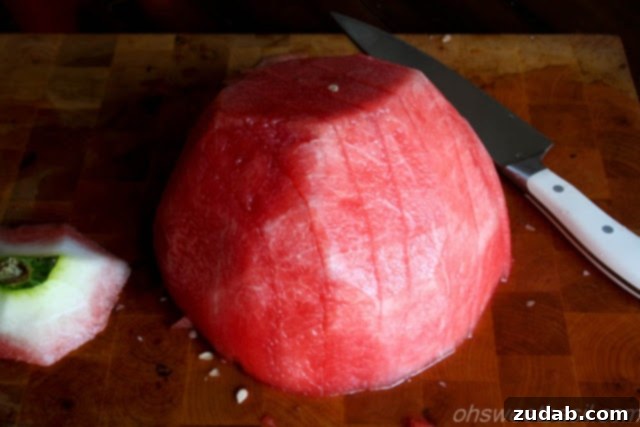 Effortless Watermelon Cuts 5 Cubing the Melon