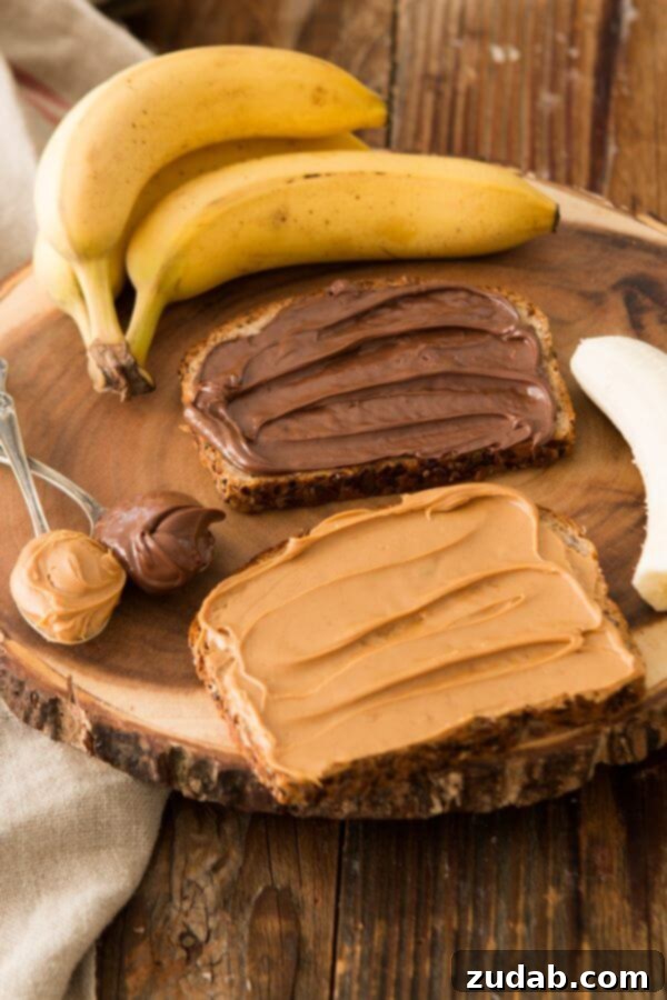 Warm and gooey Grilled Nutella Peanut Butter and Banana Sandwich recipe