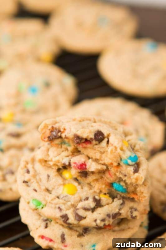 Velvety Peanut Butter M and M Cookies 5 Delicious Peanut Butter Chocolate Chip M&M Cookies, perfect for freezing!