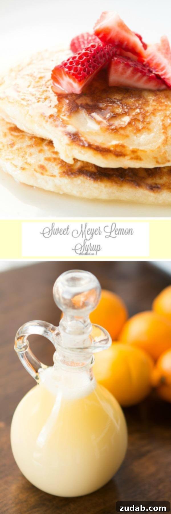 Meyer Lemon Elixir 5 We were licking our plates after eating this meyer lemon syrup over pancakes!