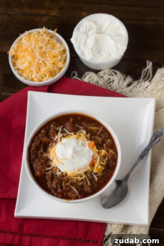 Homemade Turkey Chili with Dr Pepper and Chocolate This #chili is my husband's favorite, but there are two secret ingredients that really make it delicious! Dr. Pepper and Chocolate Chili ohsweetbasil.com