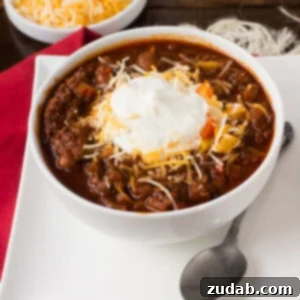 This #chili is my husband's favorite, but there are two secret ingredients that really make it delicious! Check out the #recipe to try it for yourself ohsweetbasil.com