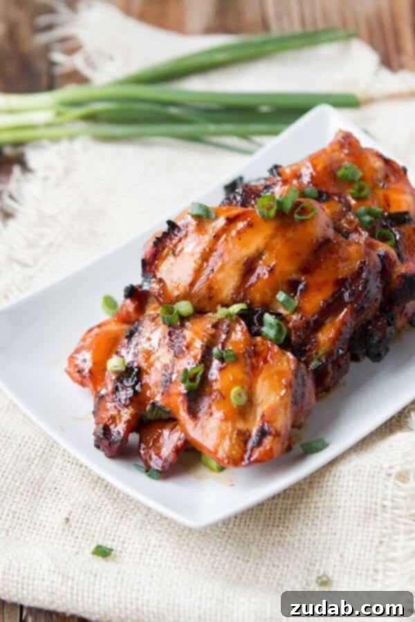 Marinated Grilled Hawaiian Chicken for Summer Boneless, skinless chicken thighs marinated in a totally killer Hawaiian marinade and grilled to perfection. So easy and perfect for your summer grilling parties!