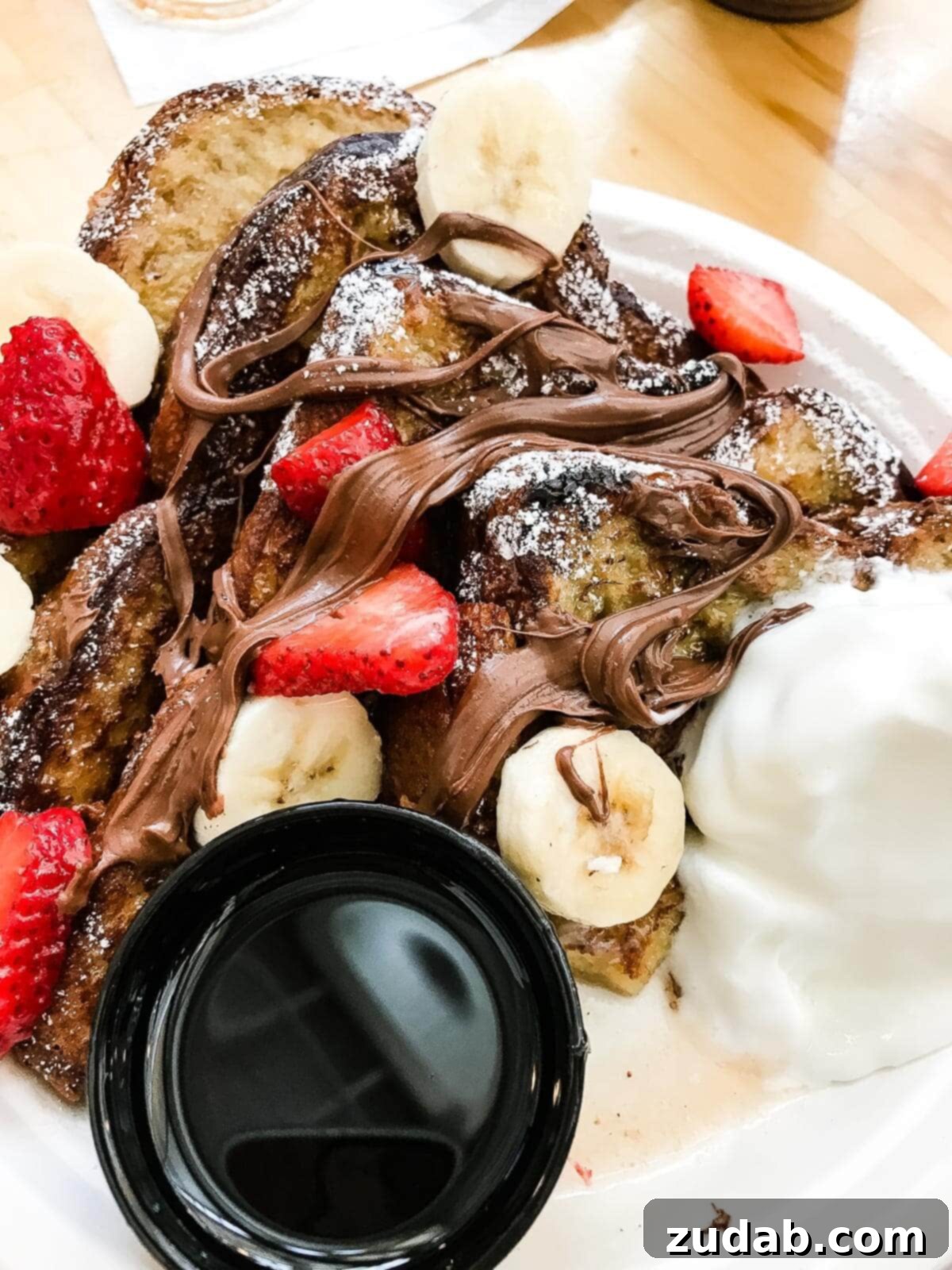 Feast Beyond the Castle: Dining Near Disneyland 9 Pandor Bakery french toast with nutella ohsweetbasil.com