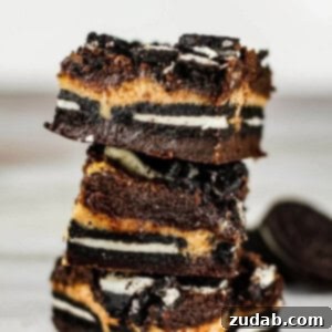 These peanut butter cheesecake Oreo brownies have five layers of brownie, cheesecake, and cookies. And they promise to be out of this world good!