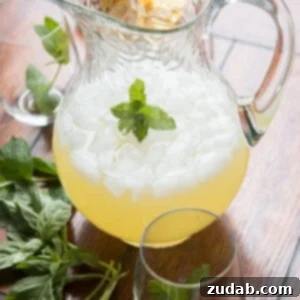 Basil Mint Lemonade - a refreshing, homemade summer drink