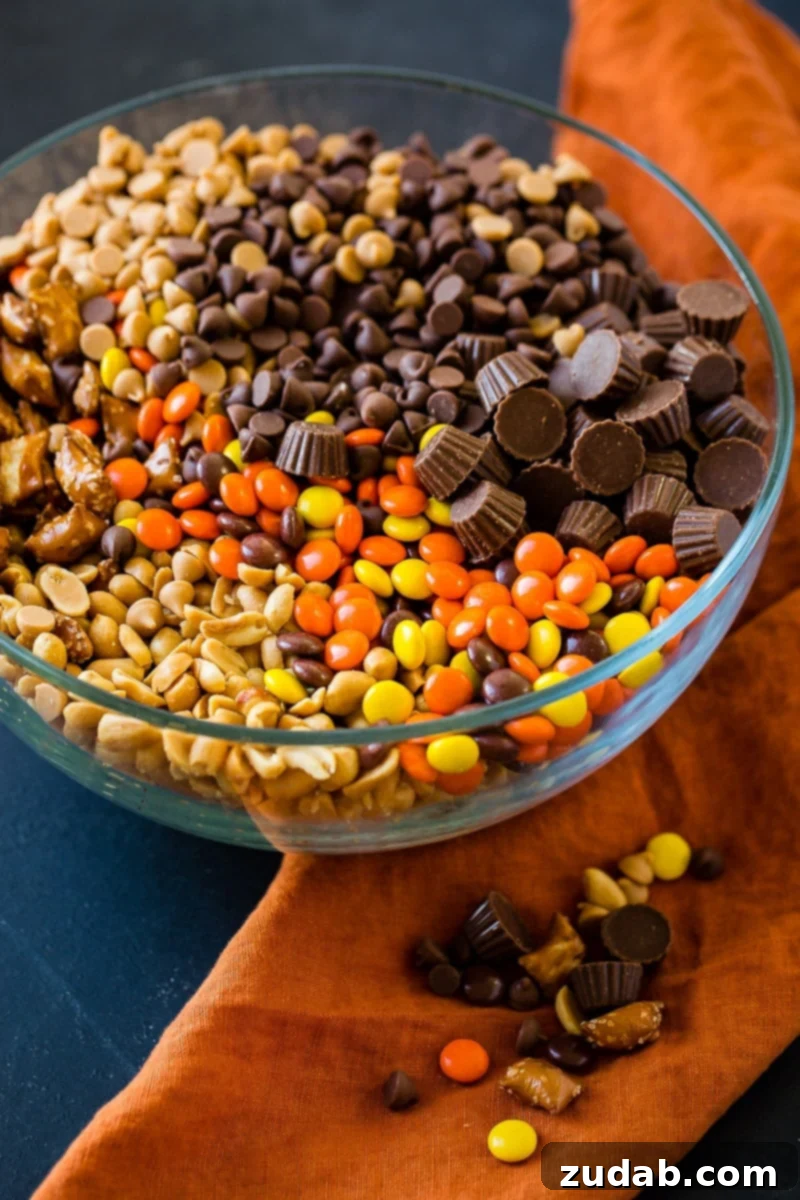 Effortless 5-Minute Reese's Treat Mix 2 Need a last minute snack recipe for a holiday party? Us too, so we are taking this easy 5 Minute Reese's Snack Mix with pretzels!