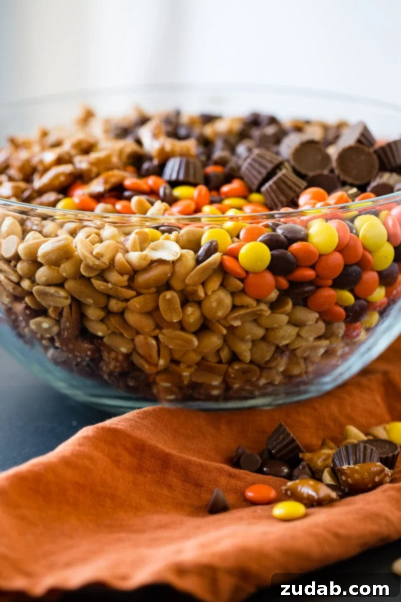 Effortless 5-Minute Reese's Treat Mix 5 Need a last minute snack recipe for a holiday party? Us too, so we are taking this easy 5 Minute Reese's Snack Mix with pretzels!