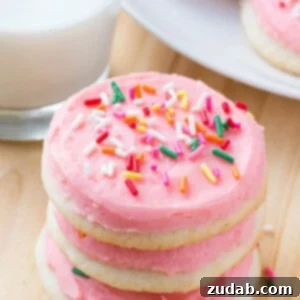 Make Lofthouse sugar cookies at home! These sugar cookies have a delicious buttery vanilla flavor, delicate crumb, and melt in your mouth. Then they're topped with creamy frosting & tons of sprinkles.