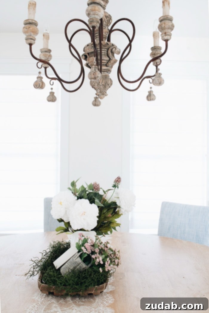 The Imperial Castle chandelier from Lighting Connection, an elegant French Country or Italian style fixture for a farmhouse dining room.
