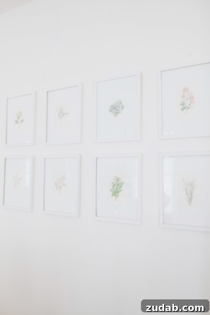 Custom watercolor artwork by Lana's Shop, adding a fresh and lively artistic touch to the French Country dining room decor.