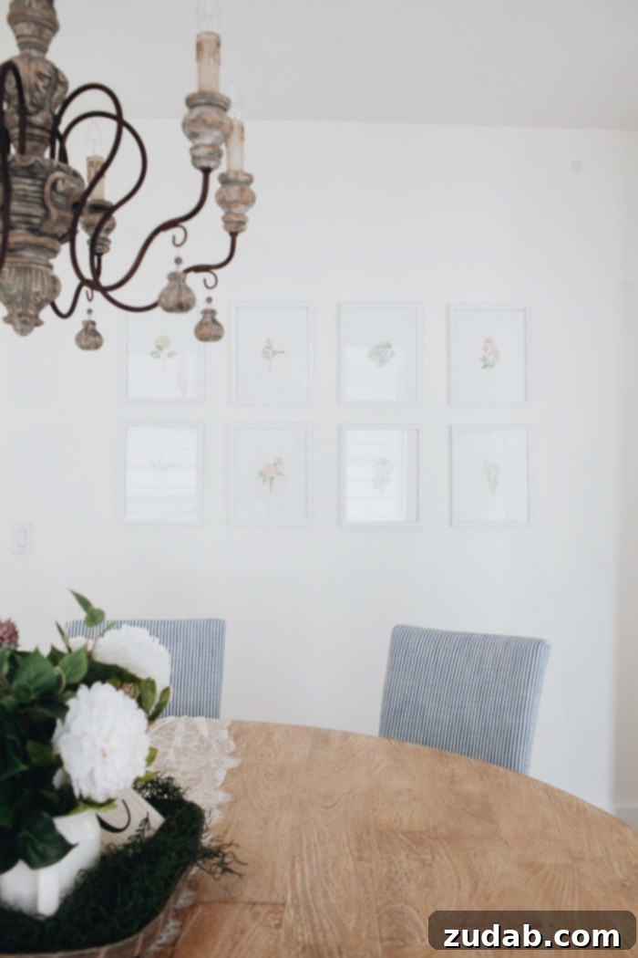 Close-up view of the French Country Dining Room, highlighting the warm, inviting ambiance and attention to detail.