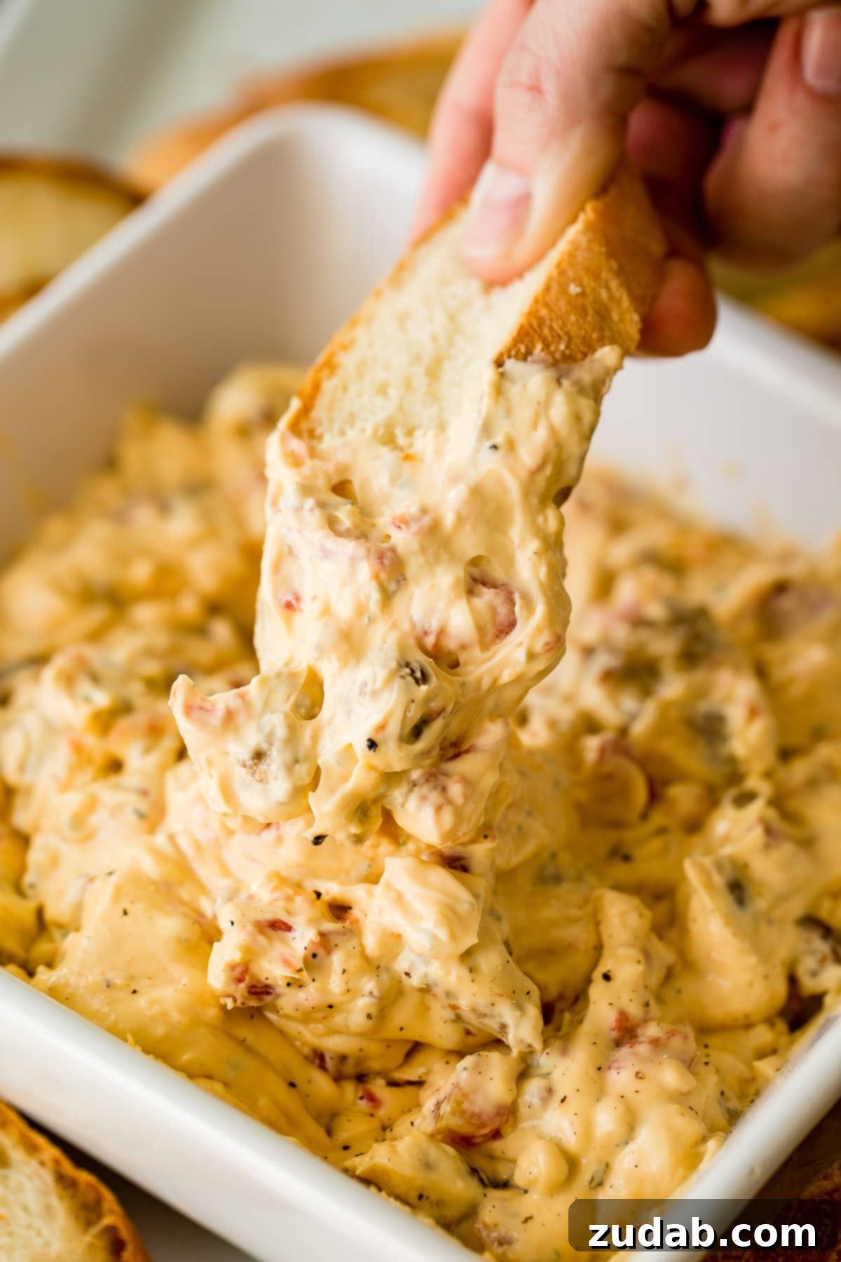 Creamy Cheesy Crockpot Sausage Dip 2 A small list of ingredients, one slow cooker and you've got yourself a cheesy slow cooker sausage dip! We use Marzetti Ranch dip to add more flavor! ohsweetbasil.com