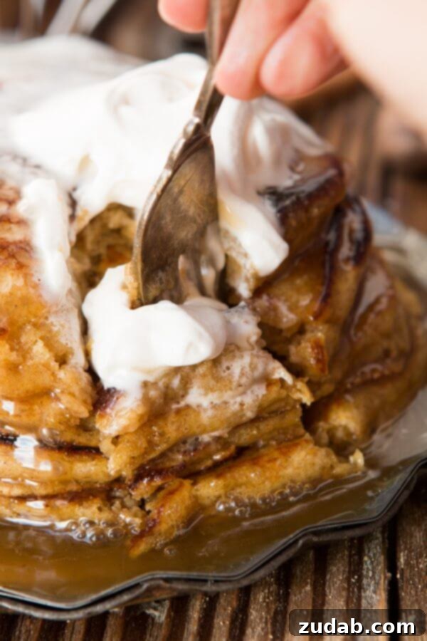 Melt in your mouth, fluffy, whole wheat pumpkin pie pancakes with cinnamon caramel syrup (that's to die for) ohsweetbasil.com Melt in your mouth, fluffy, whole wheat pumpkin pie pancakes with cinnamon caramel syrup (that's to die for) ohsweetbasil.com