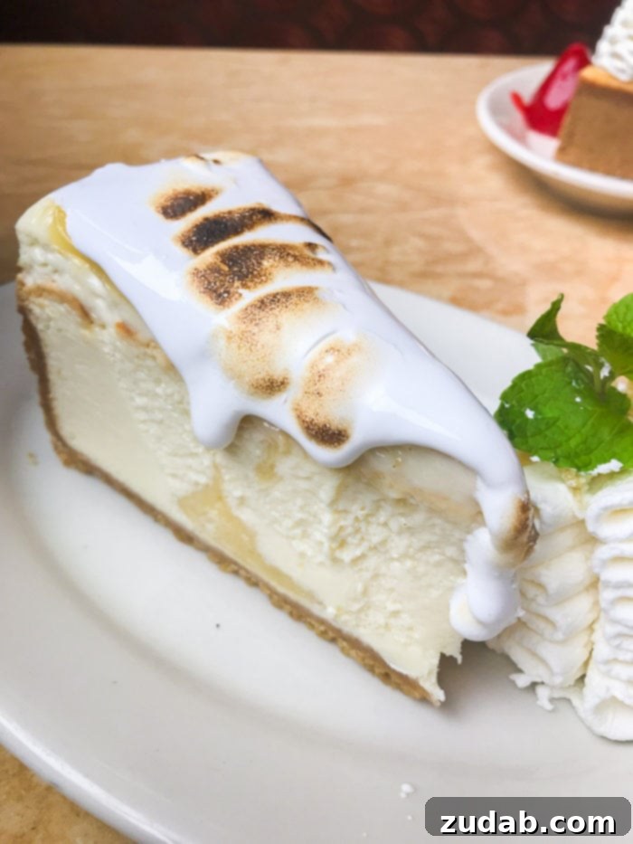 Beyond the Cheesecake: Exploring The Cheesecake Factory Universe 7 Lemon Meringue Cheesecake