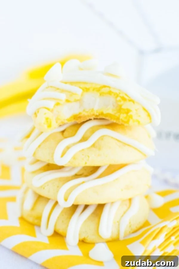 Zesty Lemon Drop Cookies 5 Lemon cremesicle cookies with a swirled frosting, from abajillianrecipes.com, a refreshing citrus dessert.