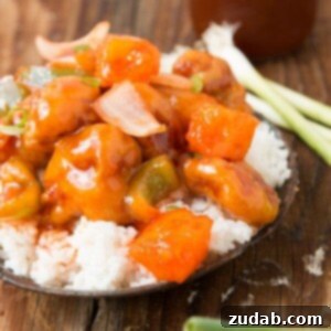 the BEST sweet and sour chicken ever! ohsweetbasil.com