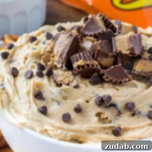 Creamy, smooth, completely addictive peanut butter cheesecake dip is the perfect treat for get togethers, movie nights, potlucks, or whenever you're looking for a seriously delicious peanut butter treat!