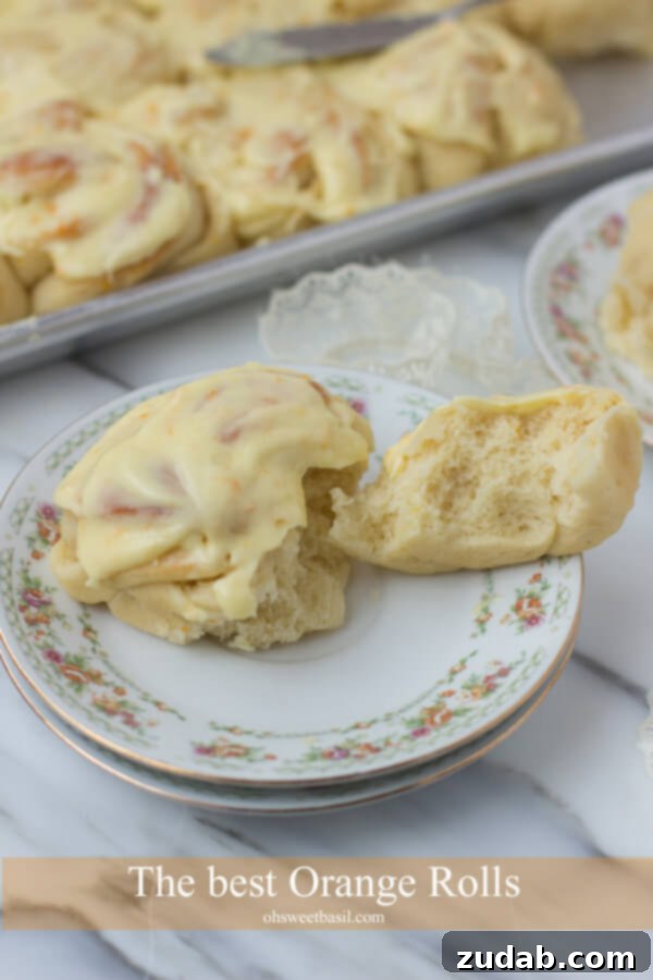Freezer-Friendly Fluffy Orange Rolls Enjoy homemade orange rolls anytime! These fluffy sweet rolls are freezer-friendly for ultimate convenience. ohsweetbasil.com