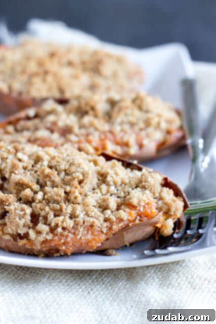Perfectly Crispy Crash Potatoes 4 Twice Baked Sweet Potato Souffles with Brown Sugar Crumb Topping