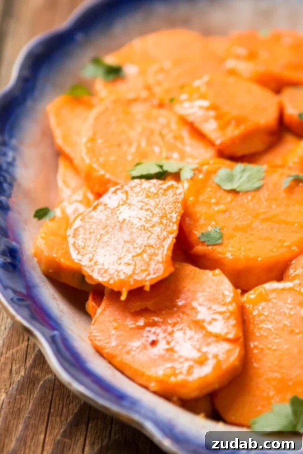 Delicious Orange Glazed Sweet Potatoes for Any Occasion No need for these orange glazed sweet potatoes to be saved just for your holiday festivities, they make for a great addition to any meal!