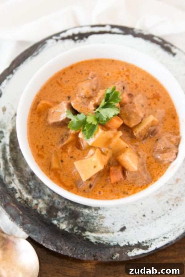 Hearty Beef Stew with Vegetables Perfectly Cooked Slow Cooker Beef Stew with Carrots and Potatoes