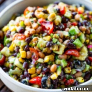 Cowboy Caviar 2 A vibrant bowl of Texas Cowboy Caviar Salsa, showcasing its rich colors and textures, ready to be enjoyed.