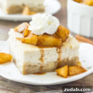 Autumn Apple Cheesecake Squares 6 Apple Cheesecake Bars