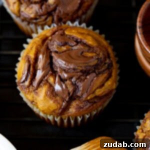 Marbled Nutella Pumpkin Muffins 3 img 45891 6
