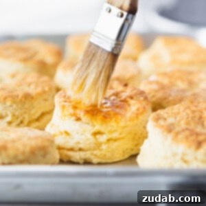 A freshly baked buttermilk biscuit