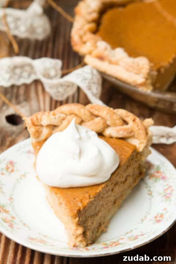 Sweet Potato Cheesecake Pie 5 Our highly-rated, fool-proof Classic Pumpkin Pie Recipe from ohsweetbasil.com, showcasing a perfectly baked, smooth spiced pumpkin filling in a beautifully flaky crust, an essential dessert for Thanksgiving and holiday gatherings.
