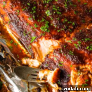 Maple Glazed Salmon in Foil