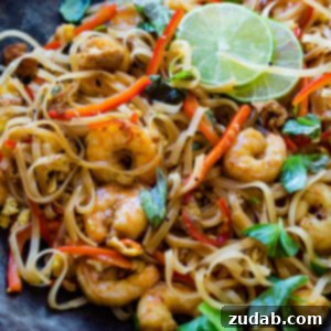 One Pan Simple Asian Shrimp Noodles