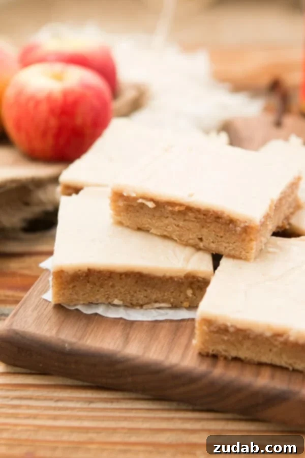 Apple butter sheet cake with brown butter frosting ohsweetbasil.com
