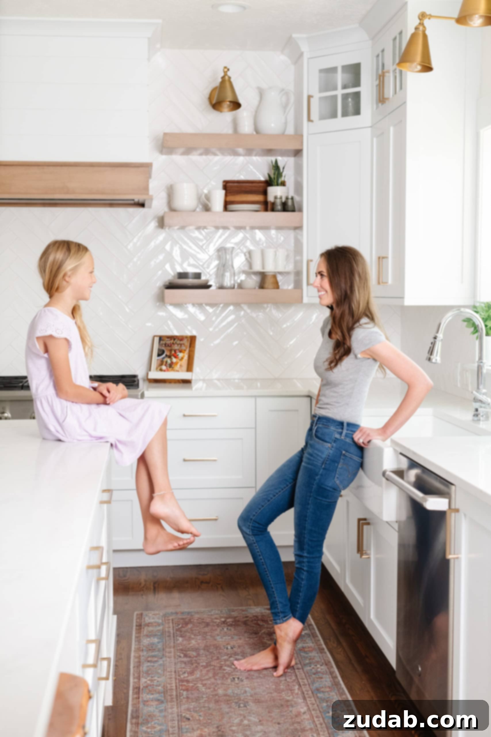 A heartwarming candid moment between a mother and her daughter, sharing a joyful embrace, symbolizing love, connection, and family bonds.